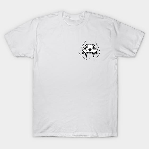 Skull Cat Graphite T-Shirt by Chainsz